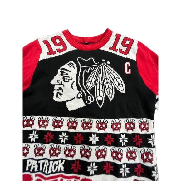 Chicago Blackhawks NHL Christmas/Holiday Sweater Jonathan Toews - Picture 7 of 7